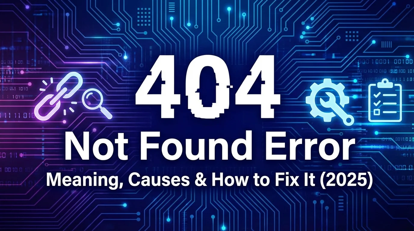 404 Not Found Error: Meaning, Causes &amp; How to Fix It (2025)