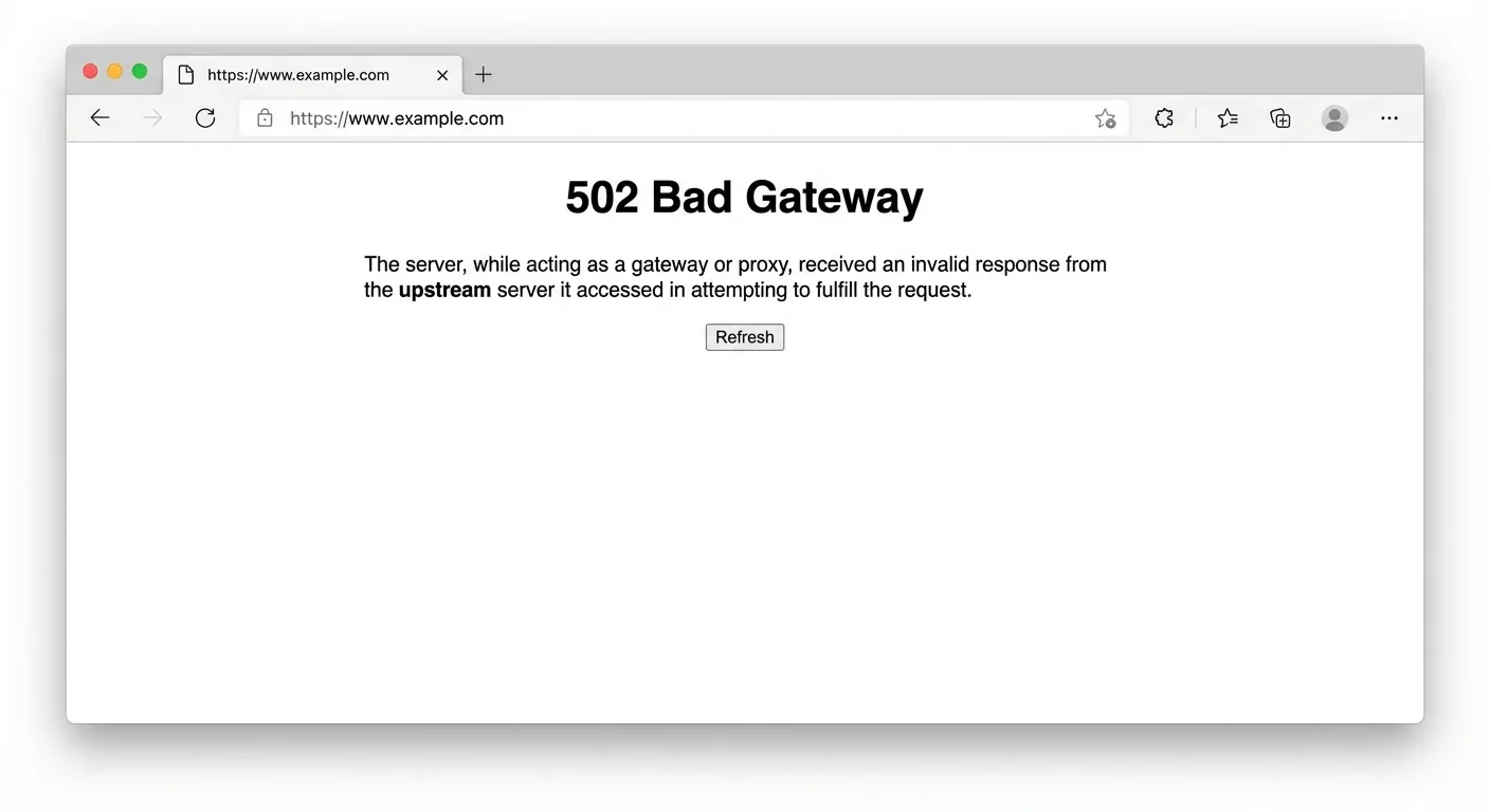 502 Bad Gateway Error: What It Is &amp; How to Fix It Fast