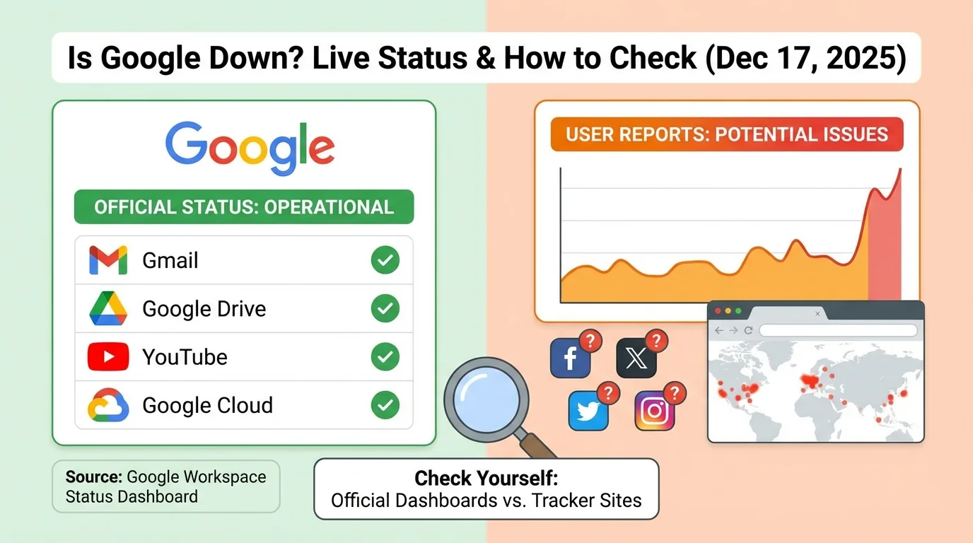 Is Google Down Right Now? Live Status, Recent Outages &amp; How to Check (2025)