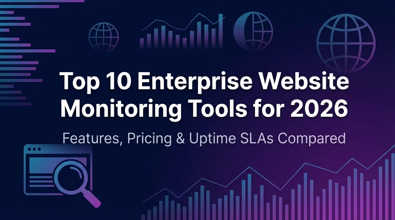Top 10 Enterprise Website Monitoring Tools for 2026: Features, Pricing & Uptime SLAs Compared